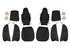 Triumph TR6 Vinyl Seat Cover Kit for 2 Seats and Head Rests - Black - RR1217BLACK - 1